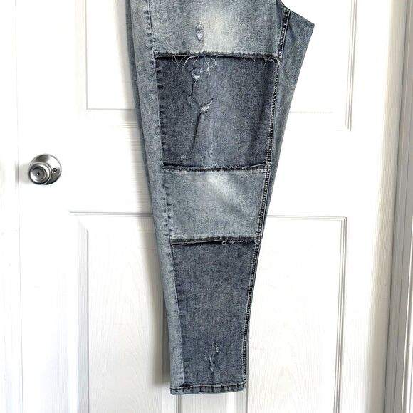 Lane Bryant Boyfriend Jeans, Sz 18 (40" x 32") Distressed Look, New without Tags - Picture 6 of 16